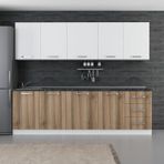 Minar 260-D2 Defne Beyaz Dore 260 cm Mutfak Dolabı