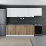Minar 275-D7 Asya Beyaz Dore 275 cm Mutfak Dolabı