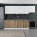 Minar 290-D4 Lotus Beyaz Dore 290 cm Mutfak Dolabı