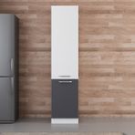 Minar D50 A1 Beyaz Antrasit 50 CM Mutfak Boy Dolabı