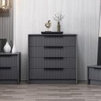 Minar Kale Luxe 4ç Şifonyer - Antrasit