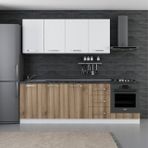 Minar Maison Beyaz Dore 7 245 cm Mutfak Dolabı