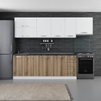 Minar Mobilya 280-D7 Beyaz Dore 280cm Mutfak Dolabı