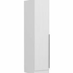 Minar Mobilya Minar Kale 1 Kapaklı Beyaz Çizgili Mebran 190 CM Dolap
