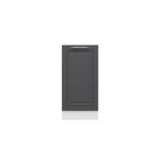 Minar Mutfak Modul Alt 1K1r 40Cm Dolap Beyaz Mebran C Antrasit