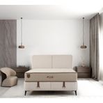 Minar Plus Baza Başlık Yatak Seti 140X200 - Siyah Ayak Pamira01