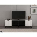 Minar Plus Tv Ünitesi Cam Kapak Beyaz/beyaz
