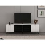 Minar Plus Tv Ünitesi Cam Kapak Beyaz/beyaz