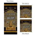 Minber Perdesi - Storlu Perde - Kabe Kapısı Desenli - 3'lü Set
