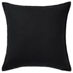 Minder Kırlent Kılıfı 50x50 Cm Siyah Renk Fermuarlı Yastık Kılıfı