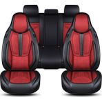 Minderland Fs Deri Serisi Seat Leon 2005-2012 Ile Uyumlu Takmatik Kılıf, Kırmızı