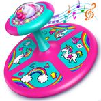 MindSprout Light-Up Space Twister | 360° Sit Twist and Spin, Unicorn (Unicorn Twister)