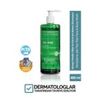 mineaderm Çay Ağacı Yağı Yüz Temizleme Jeli – Prebiyotik Destekli, Akne, Eğilimli Ciltler için 400ml