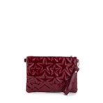 minebag Yıldız Dikişli Clutch Star Kadın Çanta Bordo Rugan