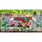 Minecarft Oyuncak 6 Lı Figür Set 10 cm 21 Parça - Hulk