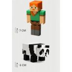 Minecraft Alex ve Panda Figür