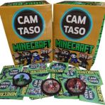 Minecraft Cam Taso 20 Adet Koleksiyon Tasoları Hediyeli Paket Mini Sürpriz Oyuncak ile Gönderim - Antrasit