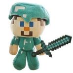 Minecraft Elmas Steve Peluş Karakter Premium Sevimli Oyuncak 17 Cm