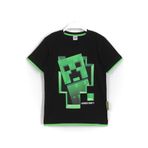 MINECRAFT Erkek Çocuk Creeper 3d Baskılı T-shirt Siyah