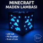 Minecraft Maden Gece Lambası - Geceyi Bloklarla Aydınlat - Mavi