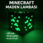 Minecraft Maden Gece Lambası - Geceyi Bloklarla Aydınlat - Yeşil