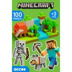 Minecraft Manyetik Blok Oyuncak - 100 Parça Eğitici Set 3+Yaş Zeka Geliştirici Oyuncak 100 Parça Eğitici Küpler Minecraft - standart