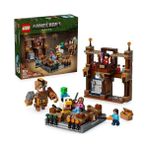Minecraft Orman Malikanesi Dövüş Ringi 21272-10 Yaş Üzeri Kız ve Erkek Çocuklar Için Tavuk Jokey ve Duruşu Ayarlanabilir Büyük Domuz Minifigürleri Içeren Yaratıcı Oyuncak Yapım Seti (491 Parça) - standart