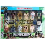 Minecraft Oyuncak Minecraft 23 Parça Aksesuarlı, Star Wars ,minecraft Y058 - Renkli