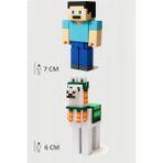Minecraft Steve ve Lama Set Hareketli Eklemli Figür - Yeşil