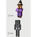 Minecraft Steve ve Siyah Skeleton Set Hareketli Eklemli Figür