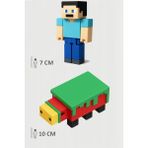 Minecraft Steve ve Sniffer Koklayıcı Set Hareketli Eklemli Figür - Yeşil