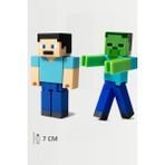Minecraft Steve ve Zombi Set Hareketli Eklemli Figür - Yeşil 319997