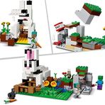Minecraft® Tavşan Çiftliği 21181 – Oyunlarını Seven Çocuklar İçin Tavşan Evi İçeren Yaratıcı Oyuncak Yapım Seti (340 Parça)
