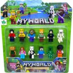 Minecraft Temalı Lego Şeklinde 12 Parça Figür Oyuncak