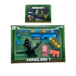 Minecraft Temalı Sesli Tabancası Olan 6 Parça Figür oyuncak