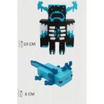 Minecraft Warden ve Mavi Aksolotl Axolotl Set Hareketli Eklemli Figür