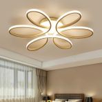 Minel Dekor LED Lıghtıng Minel Dekor Papatya Model LED 50CM, Tavan Lambası, Modern Aydınlatma, Dekoratif Şık Avize - Gold