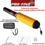 Minelab Pro-Fınd 35 Pointer Izmit Dedektör Su Geçirmez El Dedektörü - 25 cm