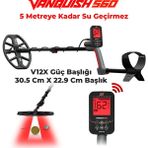 Minelab Vanquısh 560 Metal Altın Define Arama Dedektörü Multi-Iq Su Geçirmez - Siyah