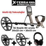 Minelab X-Terra Elıte Expedition Izmit Dedektör Metal Altın Define Dedektörü 2 Başlık - Uzunluk: 138 cm açık / 63 cm kapalı