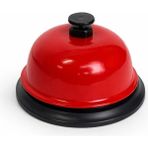 Minelox Oyun Zili - Buton Zil - Resepsiyon Zili- 7.5 cm Masa Zili (Kırmızı)