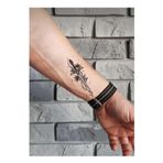 Minels Tasarım Unisex Kılıç Geçici Dövme,Sword Kılıç Dövme,Çiçek,Yaprak Dövme,El,Kol,Bilek,Göğüs Dövme,Tattoo