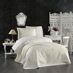 Minelya Home 5 Parça Lastikli Çarşaflı, 3D Kelebek Desenli Çocuk Odası Pamuklu Tek Kişilik Nevresim Takımı - 160 x 220 cm - Krem