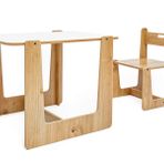 Minera 2-4 Yaş Turna Model Ahşap Montessori Aktivite Oyun Çalışma Masa Ve Sandalye Seti (1 Masa + 1 Sandalye)