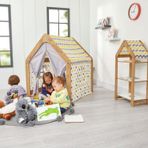 Minera 3-6 Yaş Ahşap Montessori Çocuk Oyun Evi Çadırı
