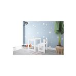 Minera 4-6 Yaş Martı Montessori Çocuk Oyun, Çalışma, Aktivite Masa Ve Sandalyesi / Beyaz