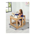 Minera Martı 4-6 Yaş Ahşap Montessori Aktivite Oyun Çalışma Masa ve Sandalye Seti (1 masa+1 Sandalye)