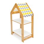 minerakids Bebek/çocuk Odası Ahşap Çok Amaçlı Raf, Oyuncak Toplama Depolama, Kitaplık - 2 Raflı