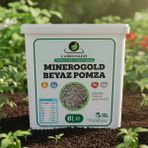 Minerogold Beyaz Pomza 6l | Doğal Toprak Havalandırıcı | Tarım ve Bahçe Için - 6 Litre