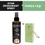 Mineroll Ayak Deodorant Sprey & Topuk Ponza Taşı Ayak Bakım Seti
